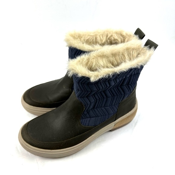 Merrell Haven Bluff Ankle Boot 7 Womens Slip On Bootie Peacoat J17852 Liq New - Picture 2 of 10